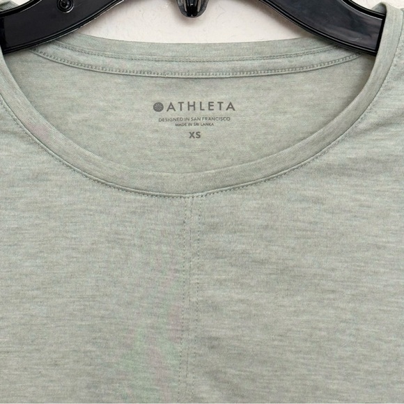 Athleta Essence Twist Top in Opal Green women’s size XS - Picture 4 of 7
